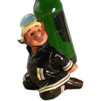 Flaschenhalter Feuerwehrmann Geschenkartikel