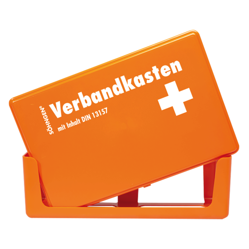 Söhngen Erste Hilfe Kiel KU orange klein Verbandskasten mit Wandhalterung 20 Jahre Haltbar