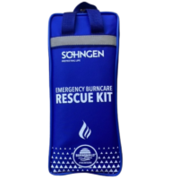 Söhngen Erste-Hilfe Verbrennungen Burnshield Rescue Kit 16 Artikel blaue Neylon Tasche für Unterwegs Wunden Verbrennungen